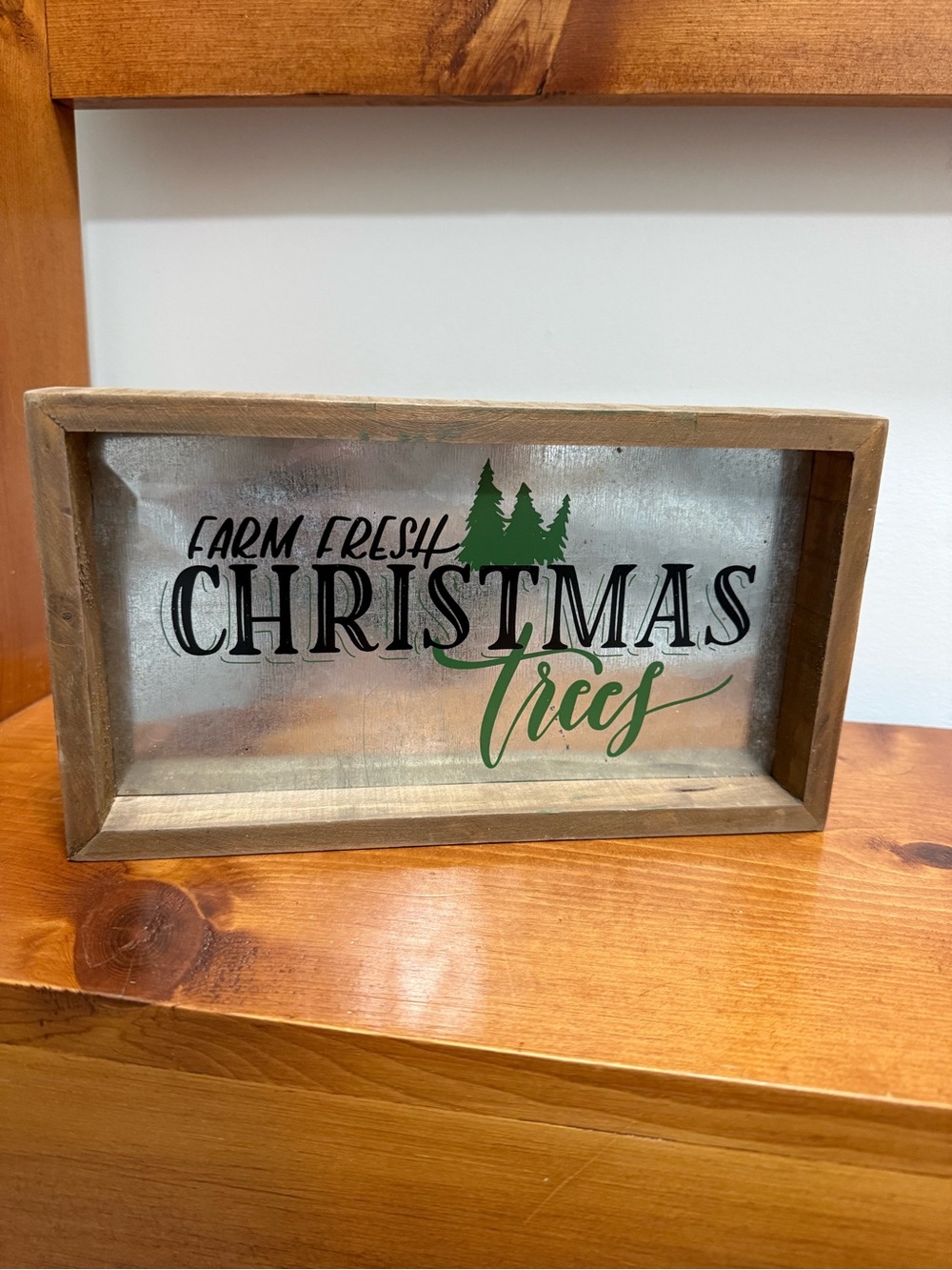 Farm Fresh Christmas Trees Metal Sign
